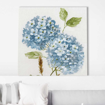 Petite hydrangée bleue II par Nan - Peinture