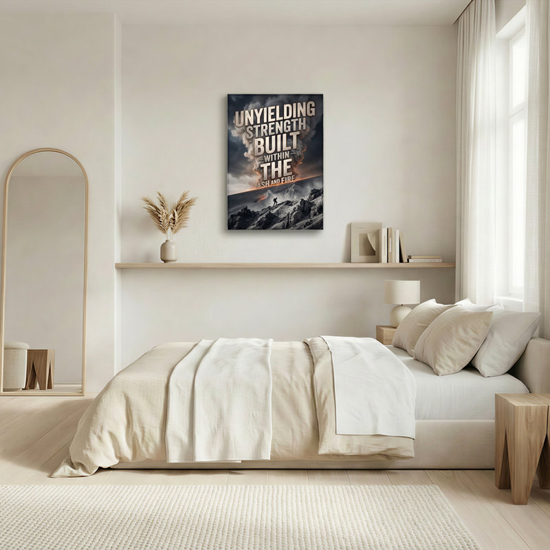 Ensemble de 1 tableau sur toile Ash Fire, H 18 po x l 12 po, Wrapped Canvas