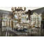  Ensemble de deux chaises d'appoint en simili cuir beige et blanc