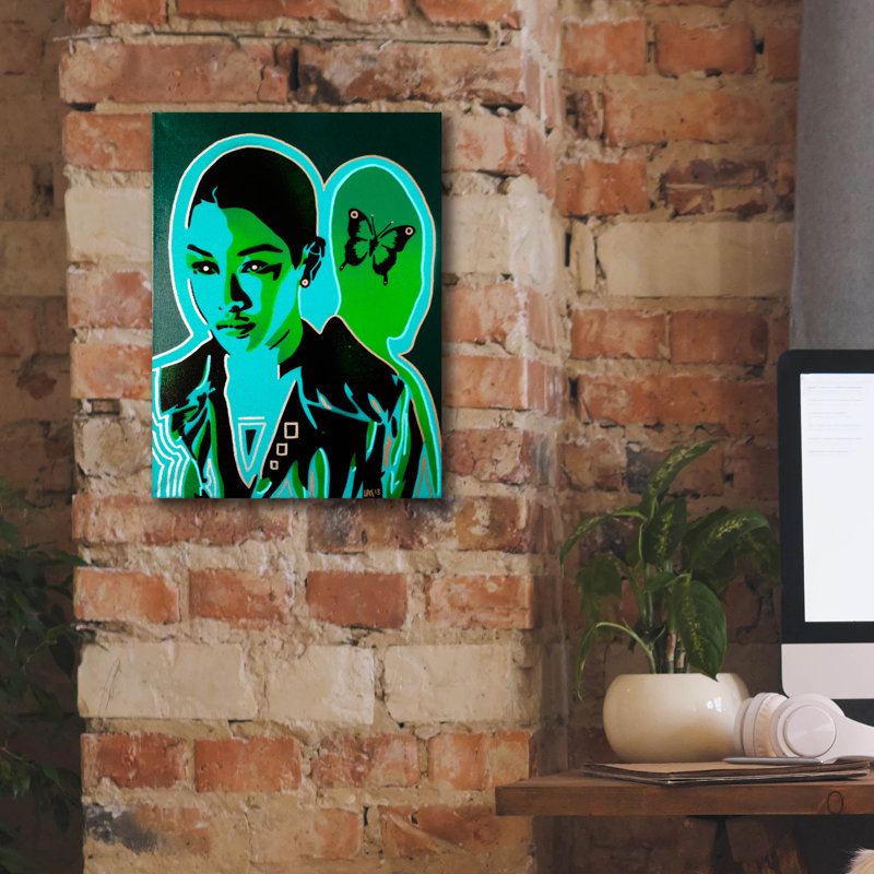 «Android V Butterfly» par Abstract Graffiti, H 16 po x l 12 po x P 0,75 po