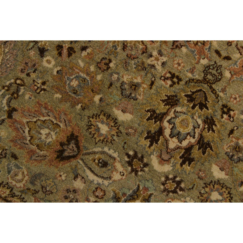 Tapis oriental en laine noué à la main de style oriental brun 5 pi 11 po x 6 pi Bellwood
