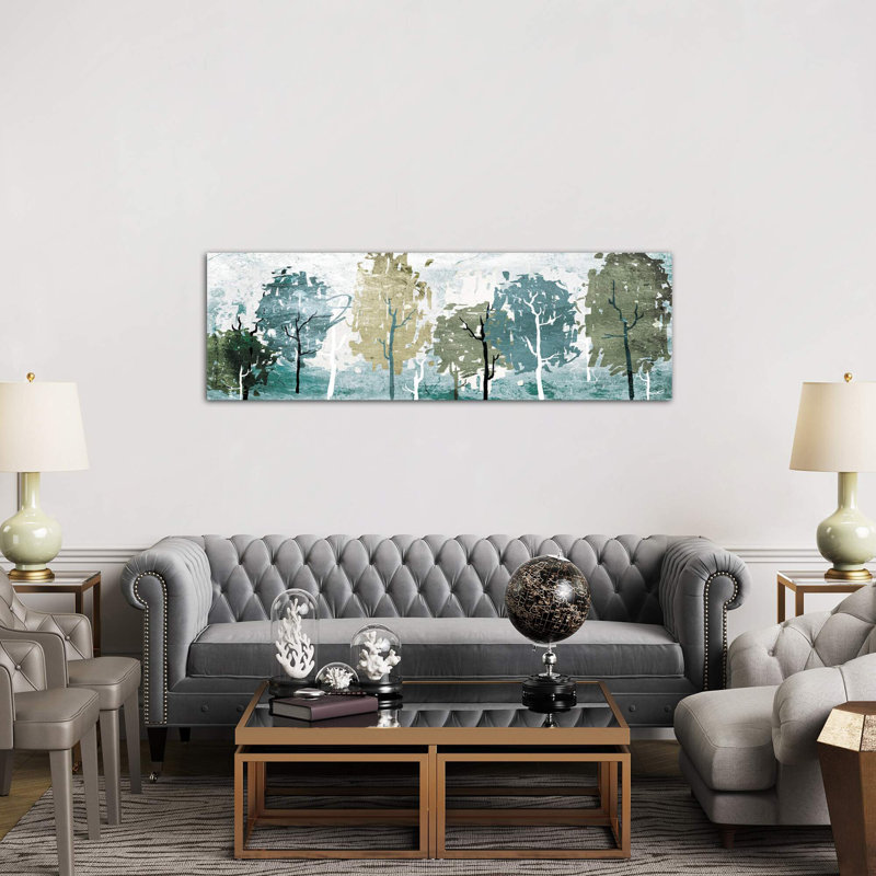 Abstract Forest by On Rei - Wrapped Canvas Panoramic Print, 182.88 cm H x 60.96 cm W