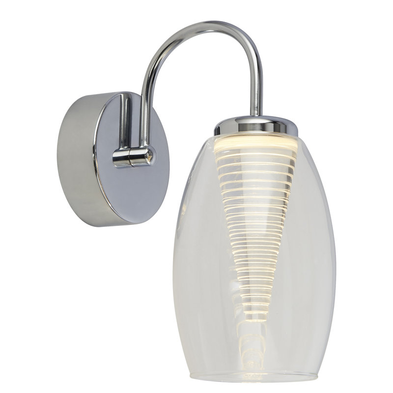 Ruari LED Armed Sconce, Clear