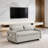 Upholstered Loveseat with Adjsutable Backrest, Storage Pockets, 2 Soft Pillows and USB Ports-717740522