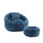 Fauteuil d'appoint en tonneau de compression et repose-pieds de 41,3 po Watban-1561056439