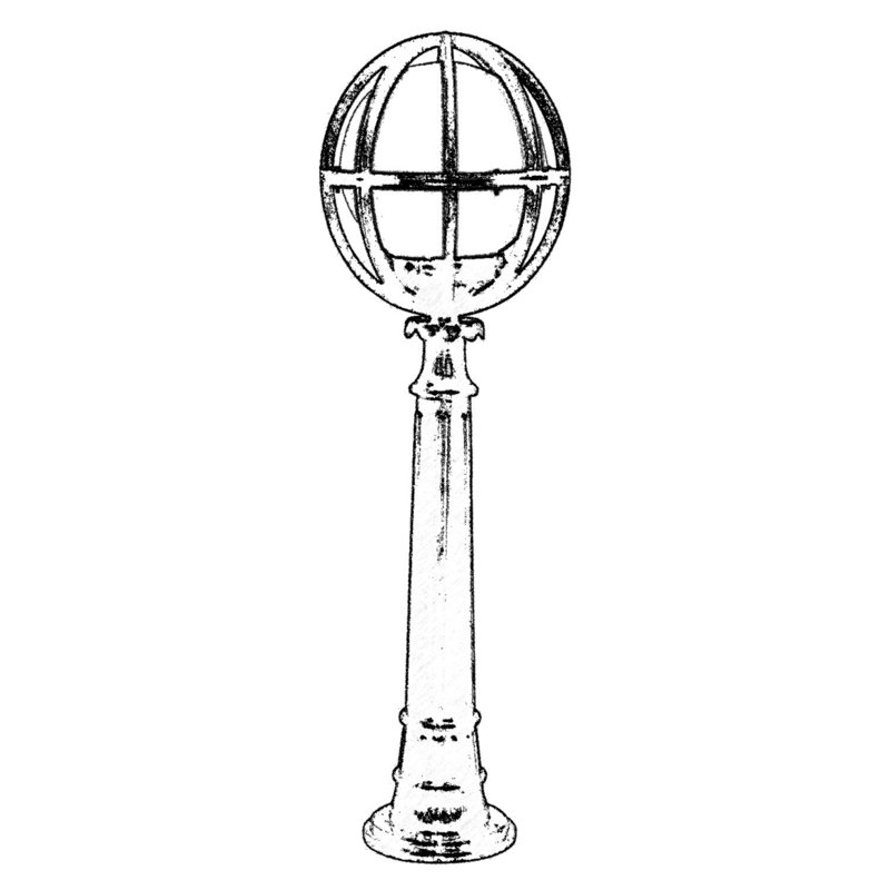 Aarjan Frosted Lamp Post (Full)