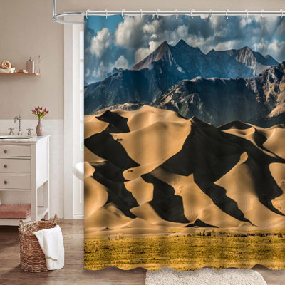 Rideau de douche d'automne avec 12 crochets Great Sand National Park Colorado