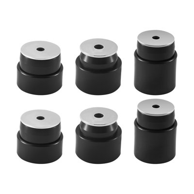 Body Mount Bushing Kit, Compatible with 1980-1998 Ford F150 F250 F350, 62 PCS Polyurethane Body Mount Kit, Quick Replacement, Durable Components for Improving Bumpy Driving Performance, Black