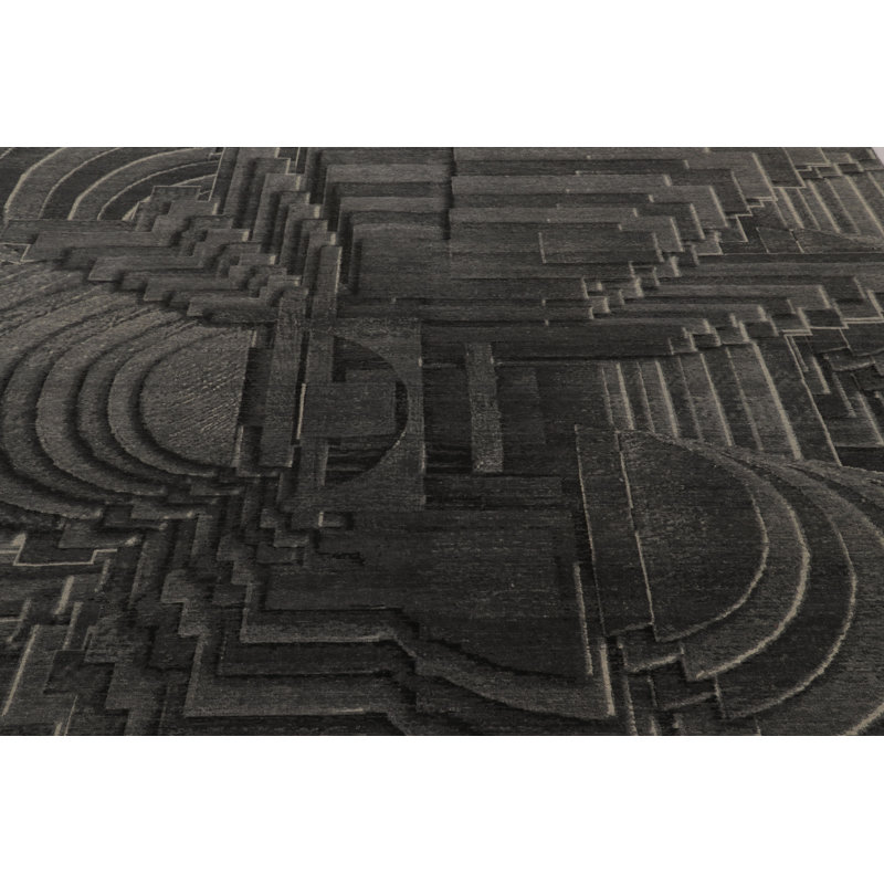 Modern One-of-a-Kind 8'0X10'0 Hand Knotted Area Rug