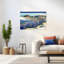 «The Fuji From Kanaya On The Tokaido Vintage Architecture Beach», reproduction d'art mural-133314111