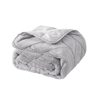 Cozy Gray Down Alternative Throw