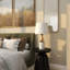 Lampe de table blanche 21 po