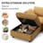 100" Pu L Shaped Sectional Couch ,Modern Modular Sofa With Deep Seat,Couches For Living Room Bedroom-880048524