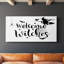 Welcome Witches - Toile tendue avec châssis - Prêt à accrocher-2129216646