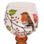 Set of 3  Autumn Robin Candle Holders