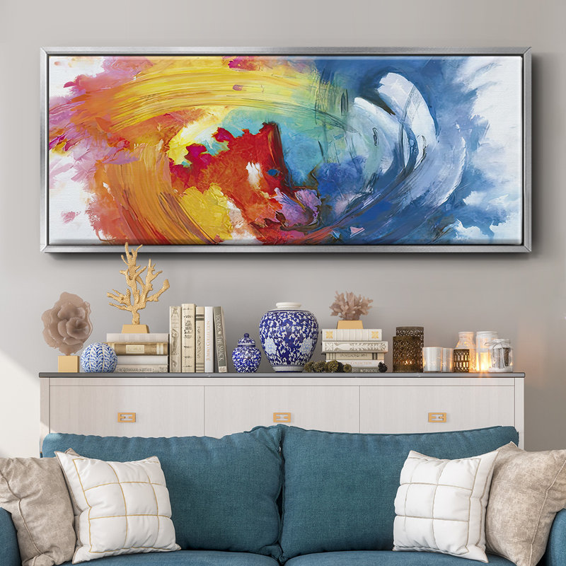 Calliope - Framed Canvas, 20" H x 50" W