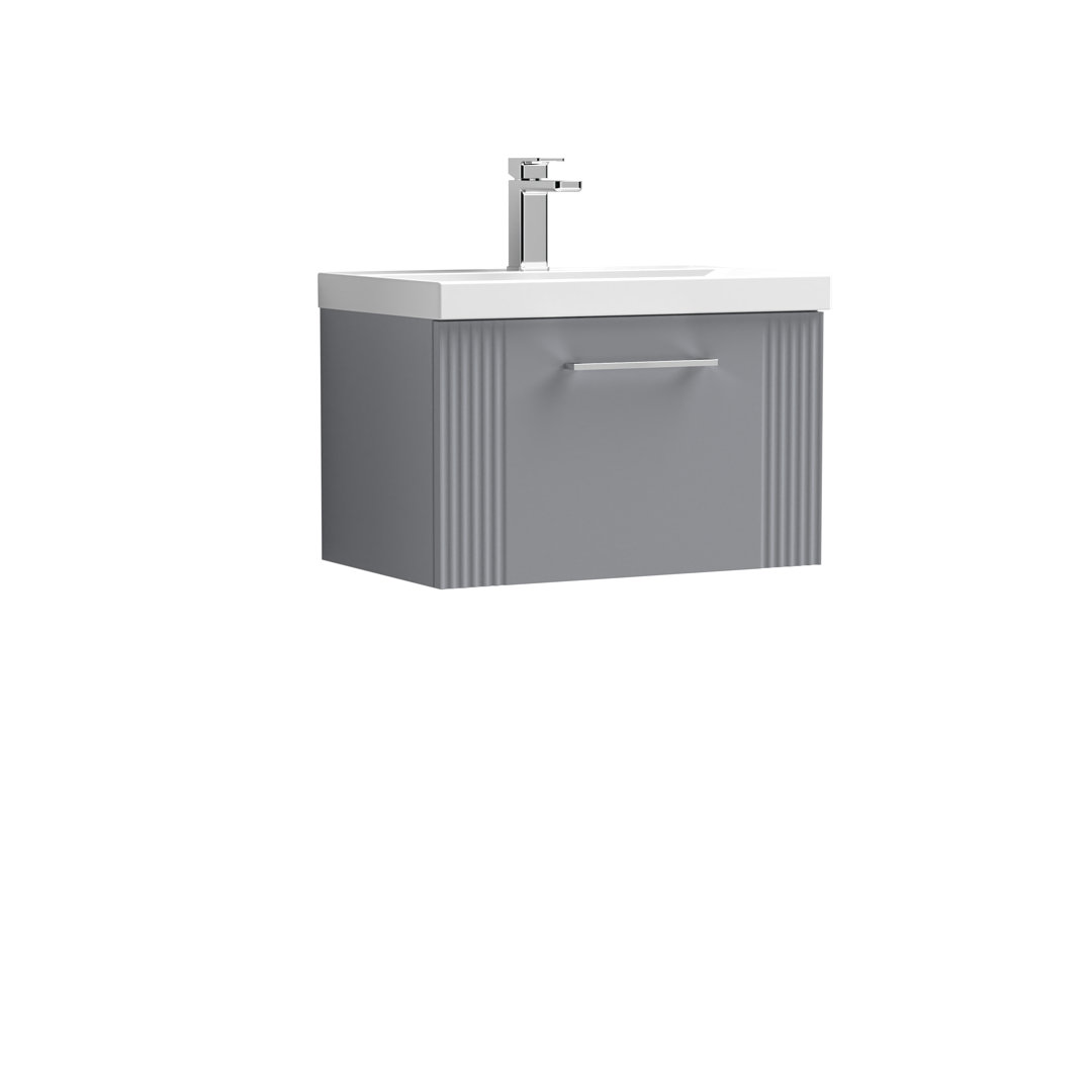 Deco 610mm Single Bathroom Vanity with Integrated Vitreous China Basin