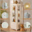 Vitrine de 71 po de hauteur avec porte en verre rembourrée simple, armoire à vin, armoire à vin avec plafonnier à DEL réglable de 5 couleurs pour le salon, la maison, le bar, le studio ou l'espace de travail