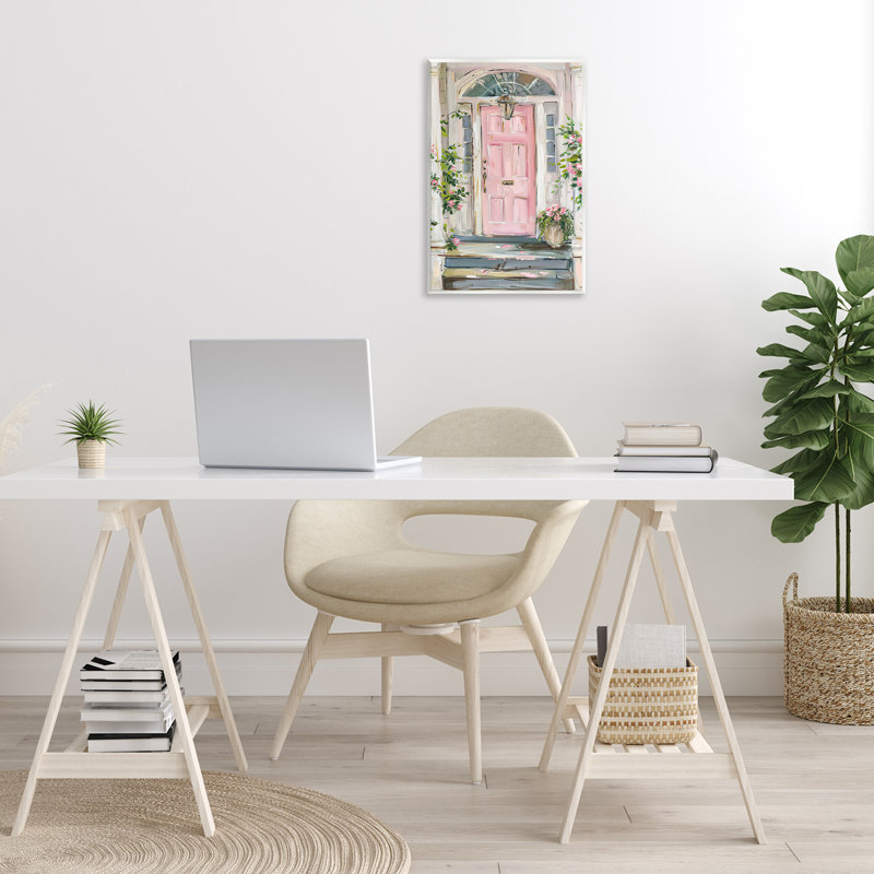 Art mural rose par Petal Prints Design, H 19 po x l 13 po