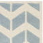 Tapis bleu / ivoire en laine touffeté à la main Sanaz-1905993947