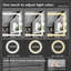 Miroir de salle de bain 72 po x 36 po à DEL avec anti-buée et gradateur