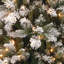 The Holiday Aisle® 7.5ft. Snowy Mountain Pine Slim Pine Tree with Clear Lights