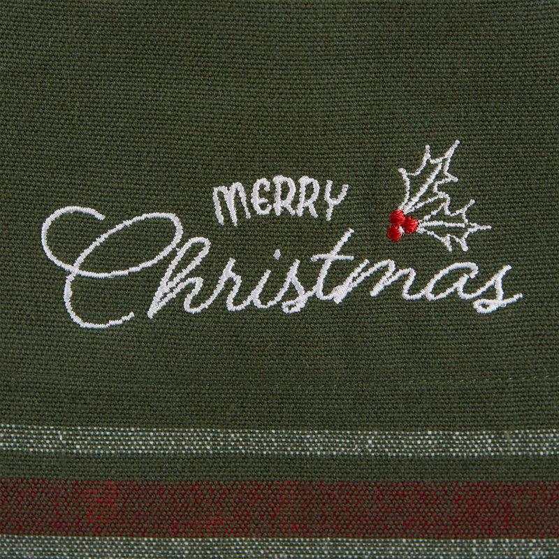 Tablier de Noël à motif écossais