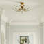 Crystal Laurel 5 - Light Semi Flush Mount-62975594