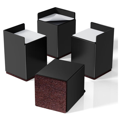 Rehausseurs de lit de 10 cm, rehausseurs de meubles robustes pour pieds de lit, canapé, fauteuil, table