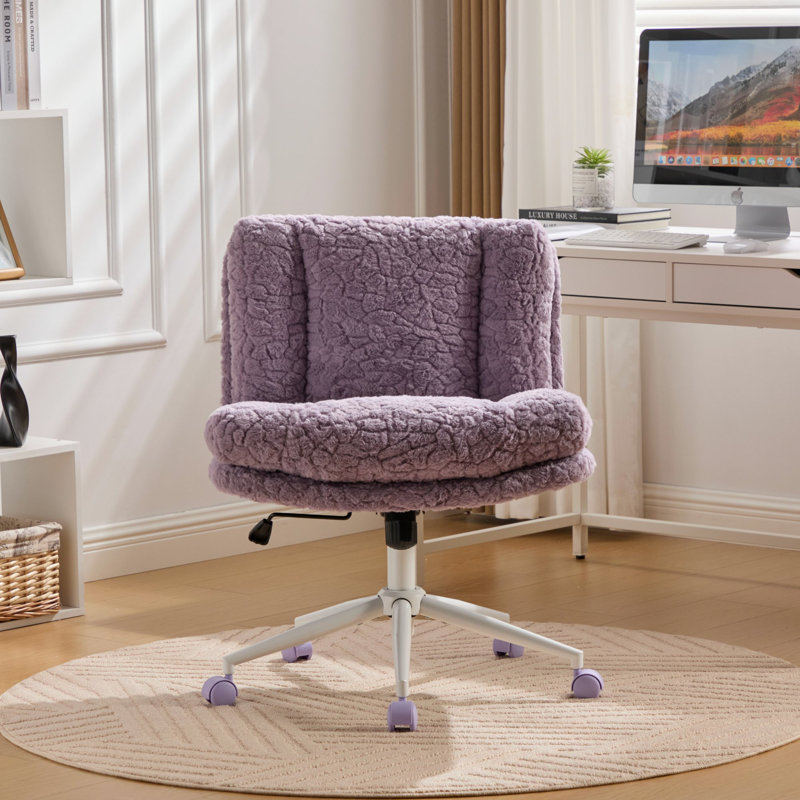 W26.4 "Fauteuil de bureau pivotant réglable sans accoudoirs, Violet