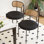 Modern Upholstered Dining Chair 2-piece Set Contemporary Style, Metal Legs Ergonomic Backrest Design, Suitable For Kitchen And Dining Room Black
