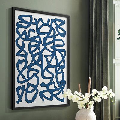 Abstrait, reproduction encadrée CL XXXVI - prêt à être accroché 