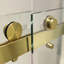 Porte de douche coulissante double sans cadre pour salle de bain-121002614