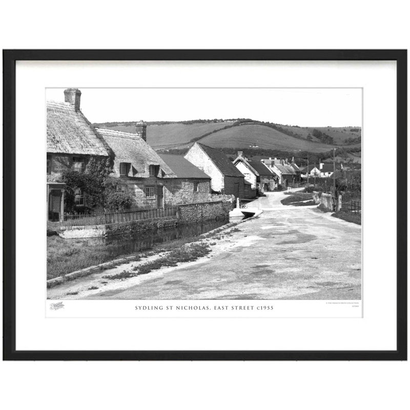 Sydling St Nicholas, East Street C1955 by Francis Frith - Single Picture Frame Print, 28cm H x 36cm W x 2.3cm D