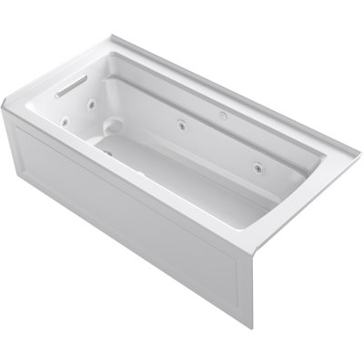 ArcherÂ® 66"" X 32"" Integral Apron Heated Bubblemassageâ¢ Air Bath and Whirlpool with Right-Hand Drain -  Kohler, K-1949-XGHLA-0