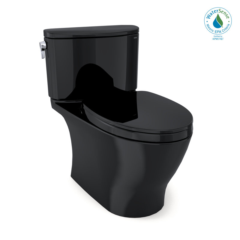 Aquia® IV Dual-Flush Elongated Two-Piece Toilet (Seat Included), Bone, Left