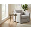 Round Gold Aluminium Side Table