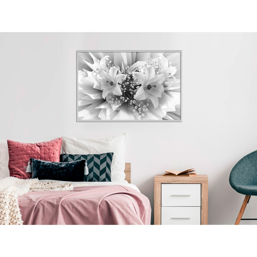 Gerahmter Fotodruck Crystal Lillies