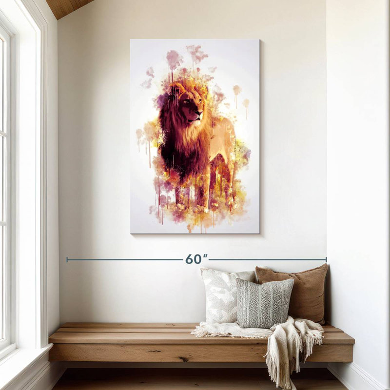 Brampt Lion Stance, 45" H x 30" W