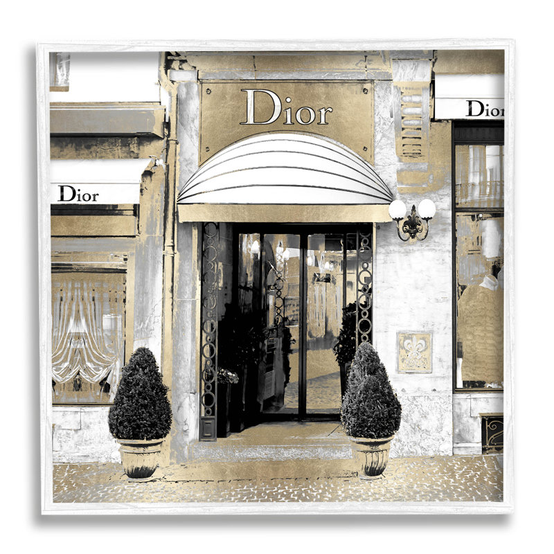Chic Fashion Glam Storefront, art de la giclée encadrée par Madeline Blake, H 17 po x l 17 po x P 1,5 po