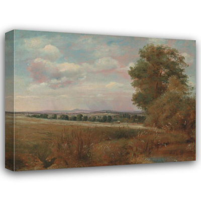 «Landscape at Hampstead, with Harrow in the Distance» par Lionel Constable - Art mural sur toile tendue avec châssis