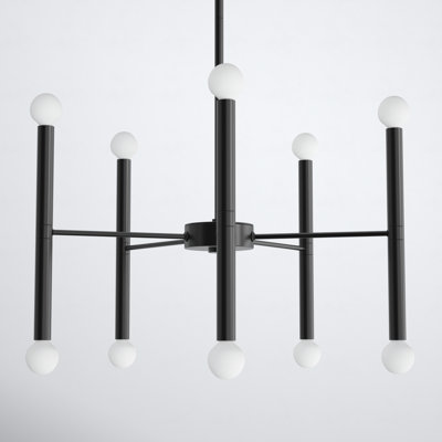 Jamir 10 - Light Dimmable Sputnik Modern Linear Chandelier