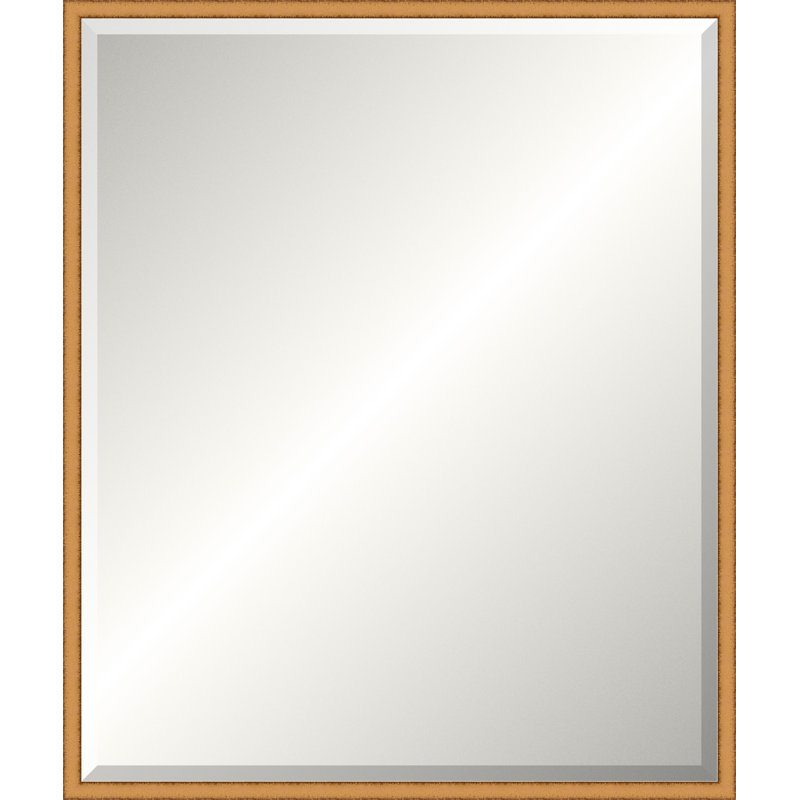 Distressed Gold Legacy Mirror, Wide Vanity