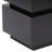 Wooden Pedestal Stand in Stacked Cube Design, Antique Black
