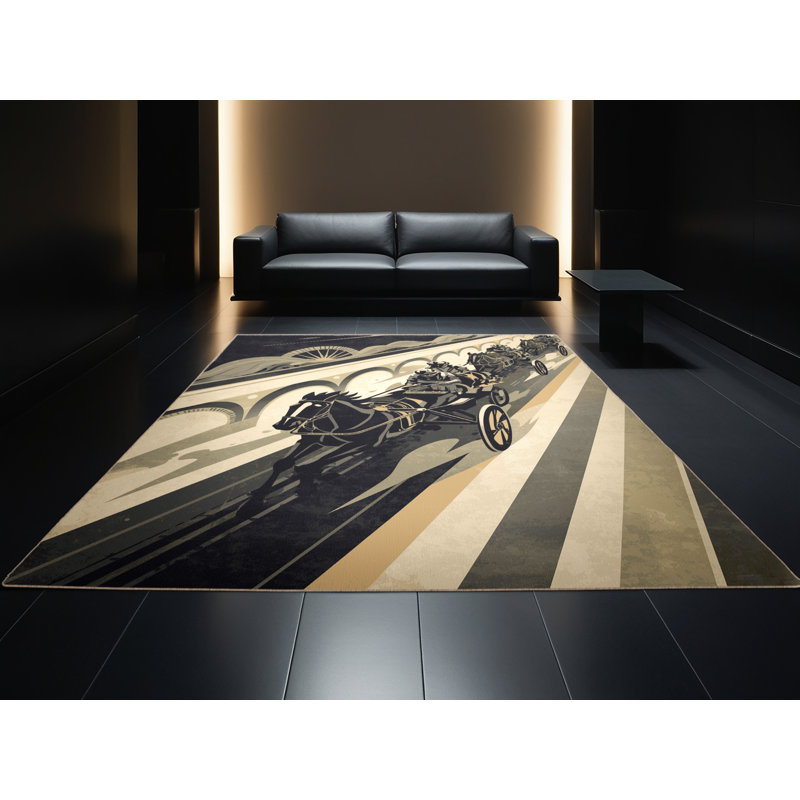 Tapis moelleux moelleux Ephialtes, 5 x 8