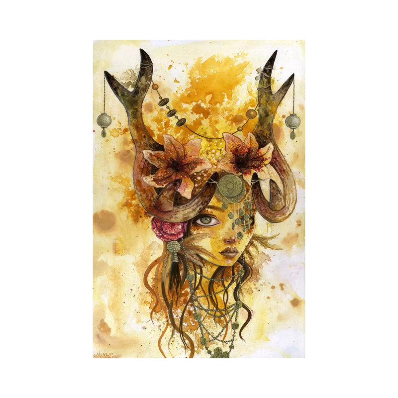 Autumn's Sun 1 Piece Wrapped Canvas Painting, 101.6 cm H x 66.04 cm W x 1.91 cm D