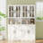 71'' Kitchen Pantry With Bookcases, 94.5'' Wide Farmhouse Wall Unit Tv Stand For Tvs Up To 75''-946190577