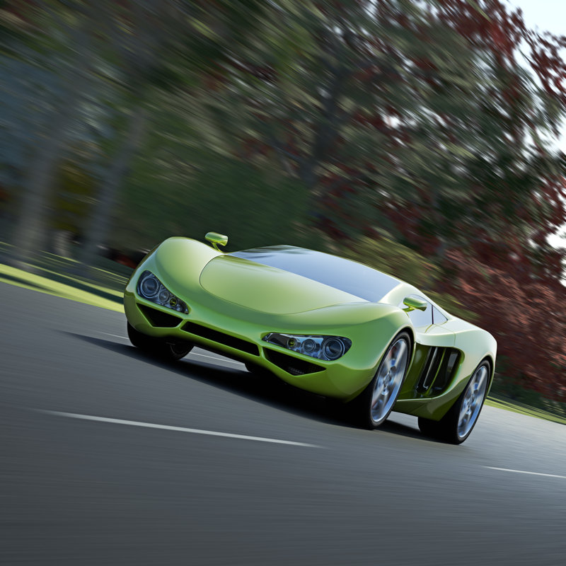 Sports car, 91cm H x 91cm W