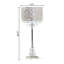 Lampe de table en argent poli 28,75 po Bevill