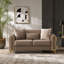 Causeuse convertible en tissu de velours Melody